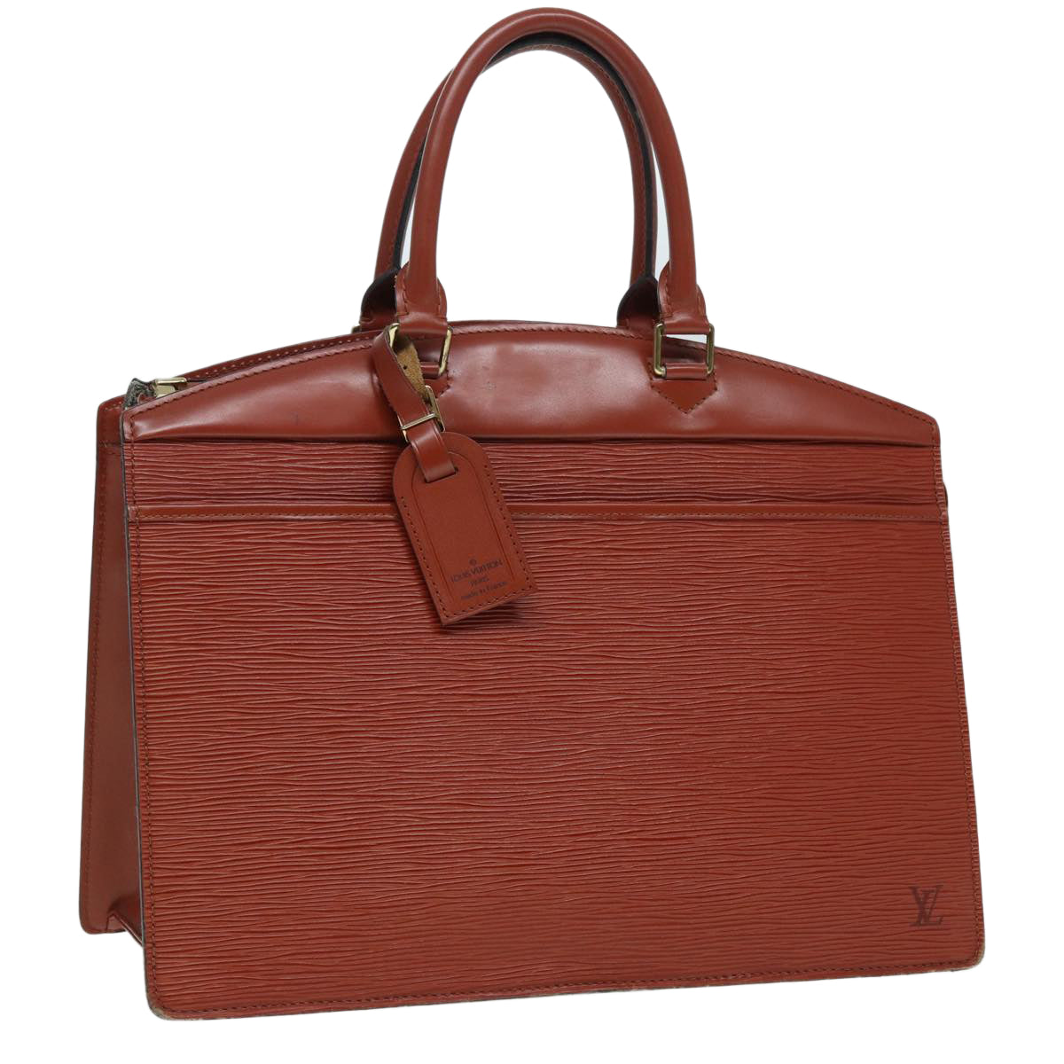 LOUIS VUITTON Epi Riviera Hand Bag Brown LV Auth