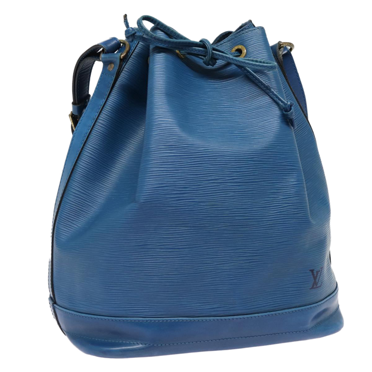 LOUIS VUITTON Epi Noe Shoulder Bag Toledo Blue LV Auth