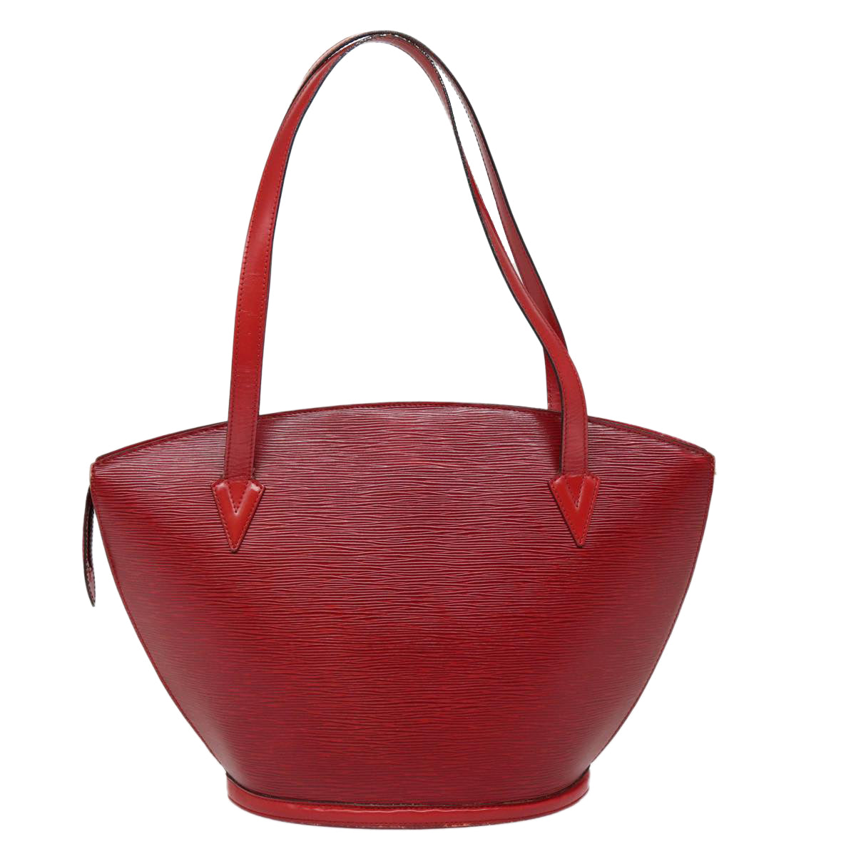 LOUIS VUITTON Epi Saint Jacques Shopping Shoulder Bag Red LV Auth