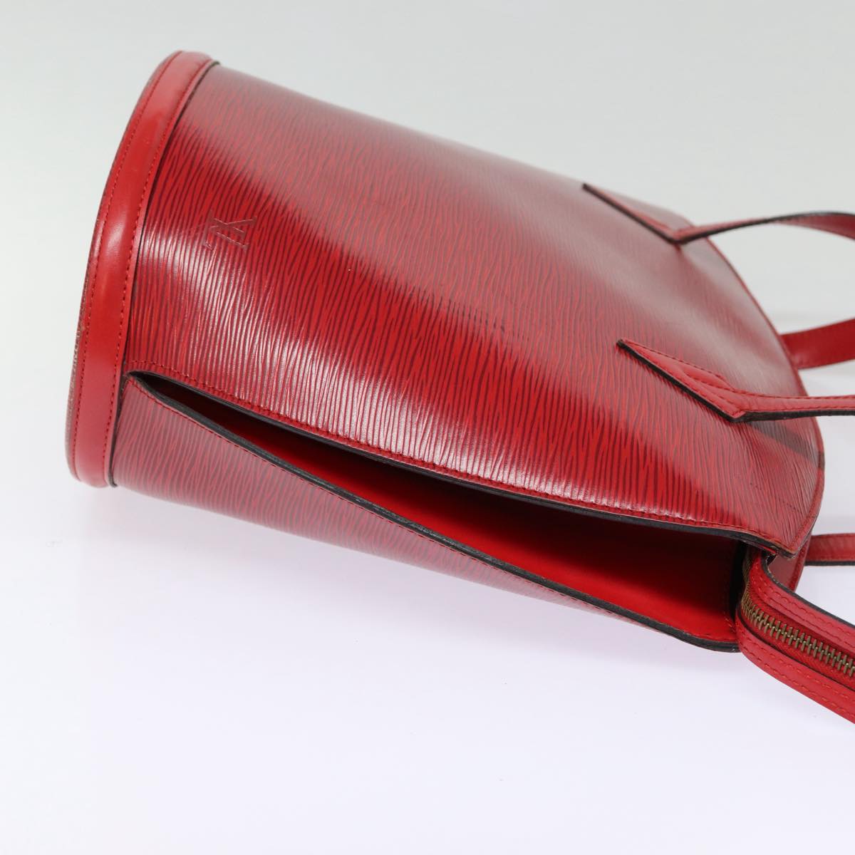 LOUIS VUITTON Epi Saint Jacques Shopping Shoulder Bag Red LV Auth