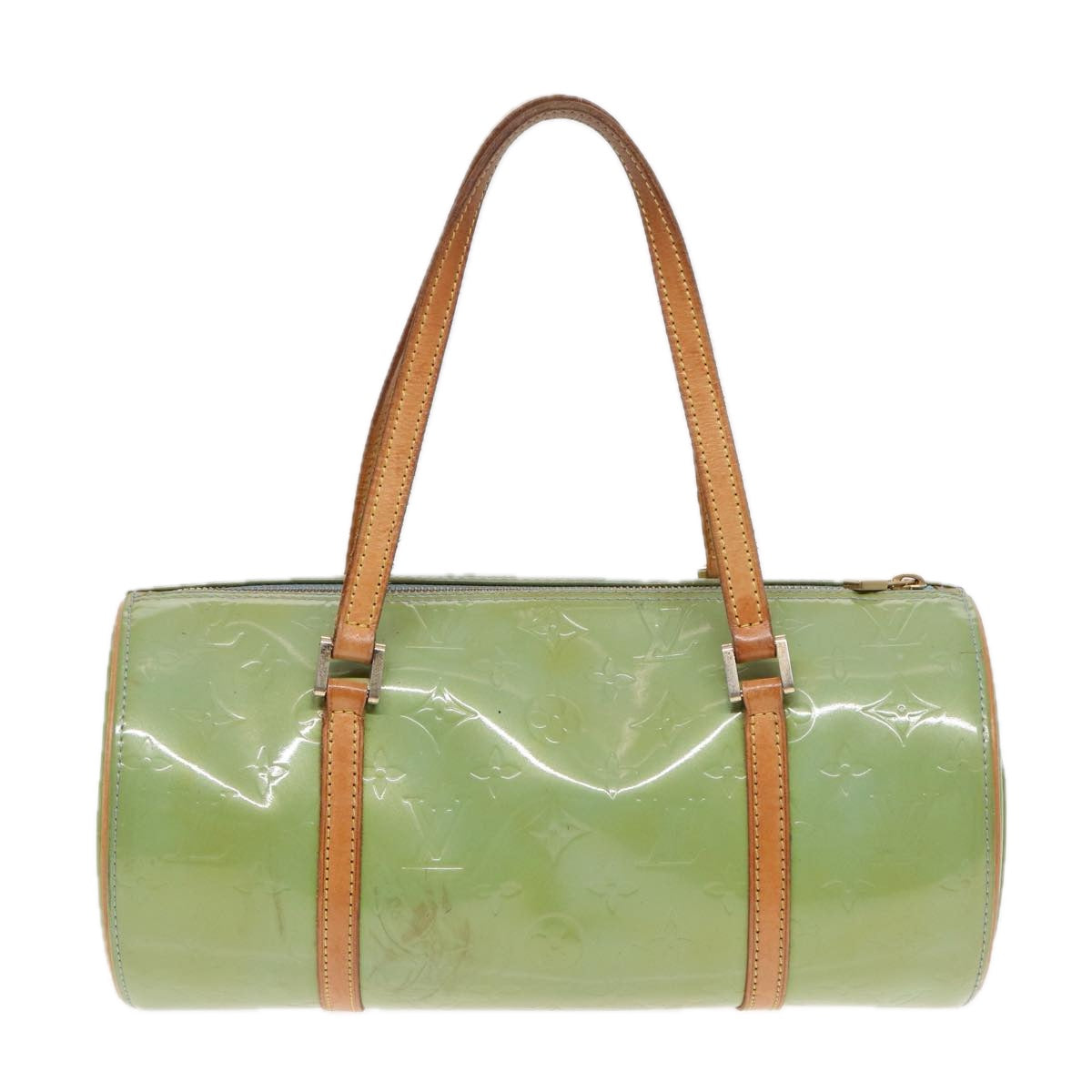 LOUIS VUITTON Monogram Vernis Bedford Hand Bag Baby Blue LV Auth