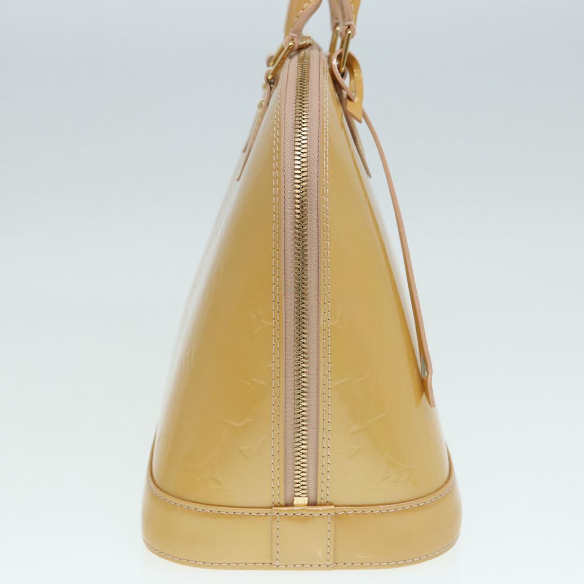 LOUIS VUITTON Monogram Vernis Alma PM Hand Bag Rose Florentin Auth