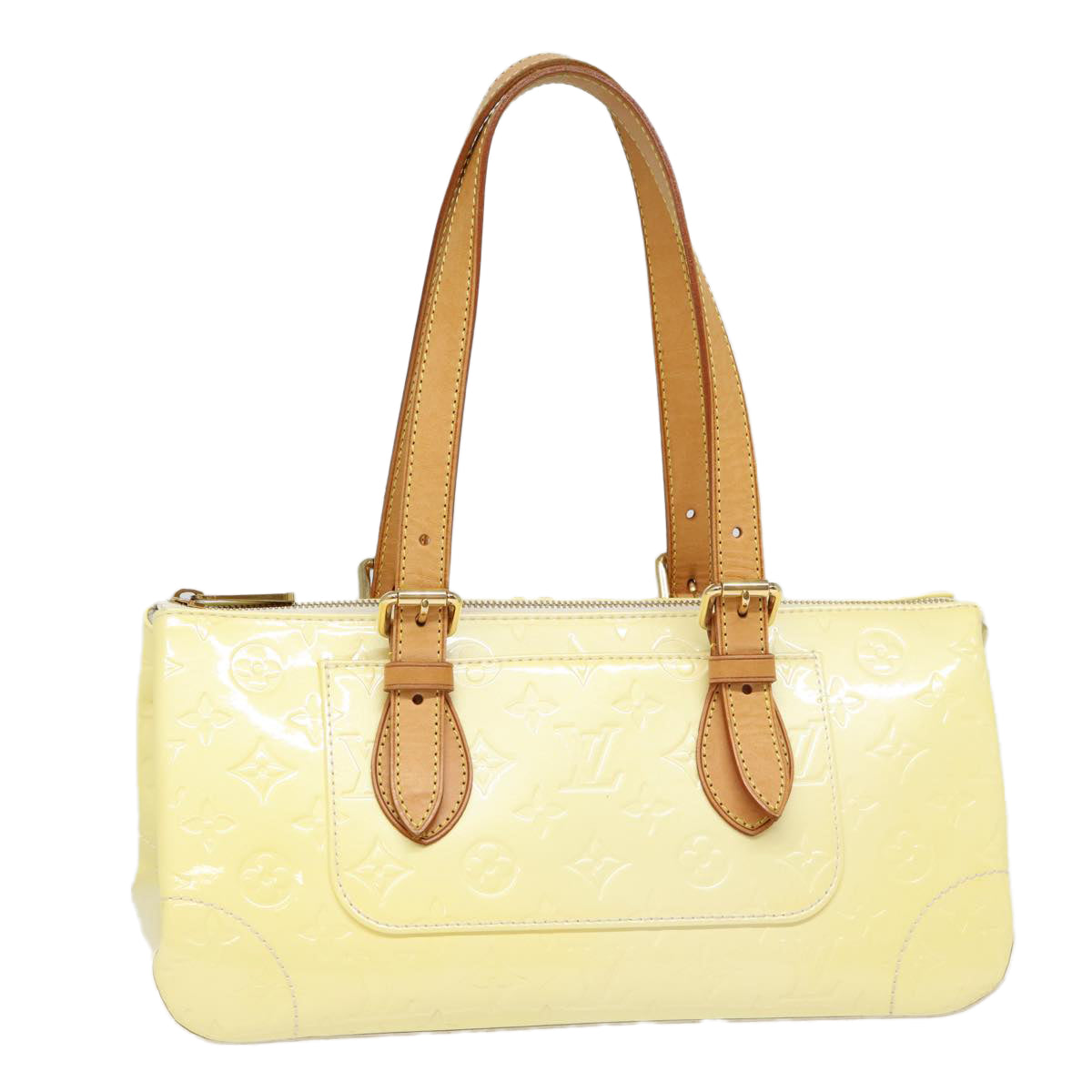 LOUIS VUITTON Monogram Vernis Rosewood Avenue Hand Bag Perle Auth