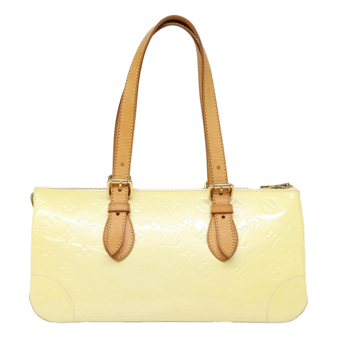 LOUIS VUITTON Monogram Vernis Rosewood Avenue Hand Bag Perle Auth