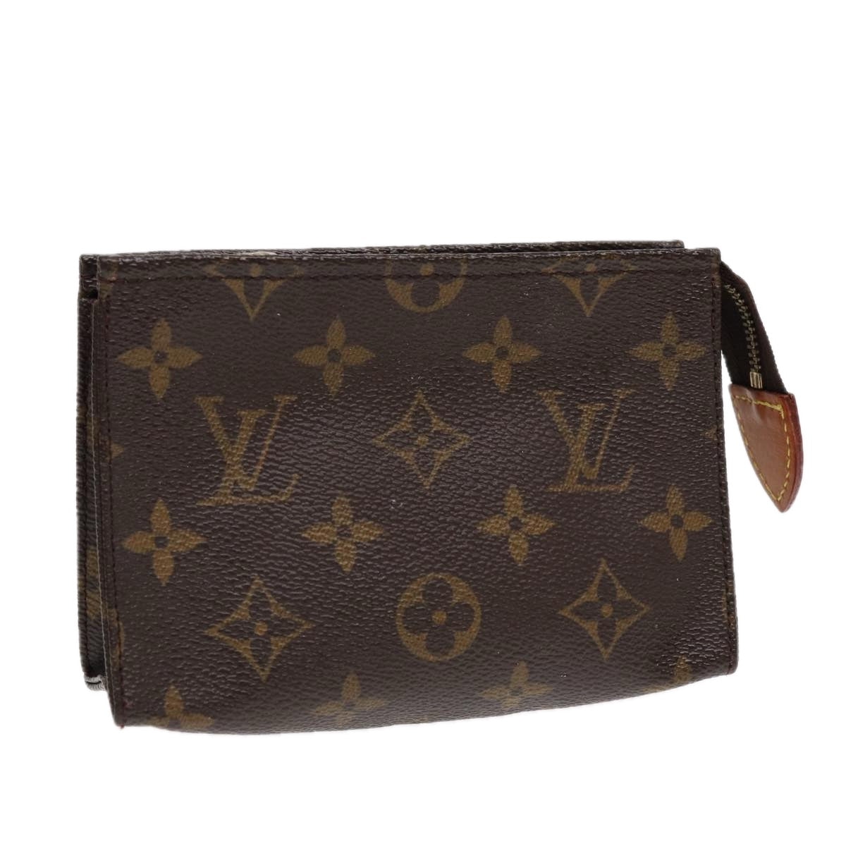 LOUIS VUITTON Monogram Poche Toilette 15 Pouch LV Auth