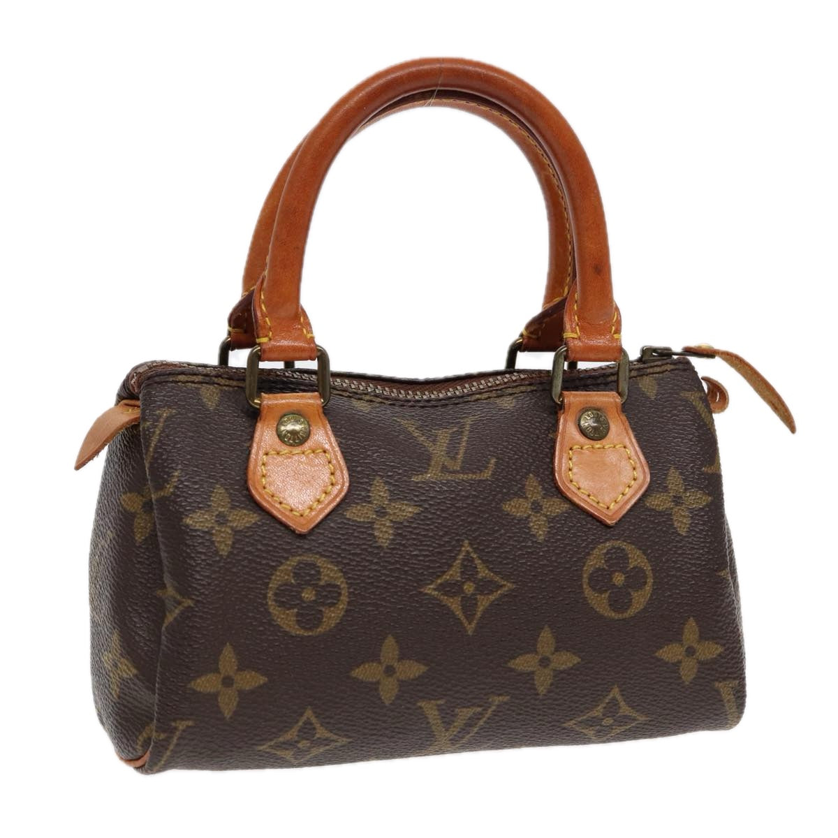 LOUIS VUITTON Monogram Mini Hand Bag LV Auth