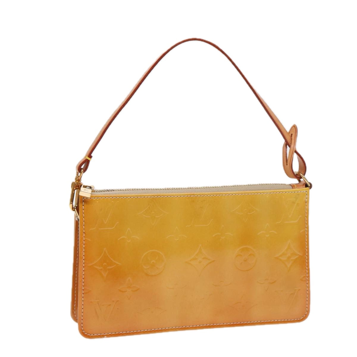 LOUIS VUITTON Monogram Vernis Lexington Accessory Pouch Beige Auth