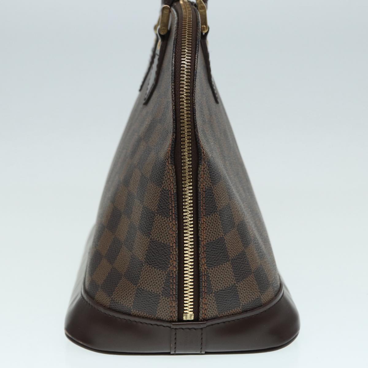 LOUIS VUITTON Damier Ebene Alma Hand Bag LV Auth