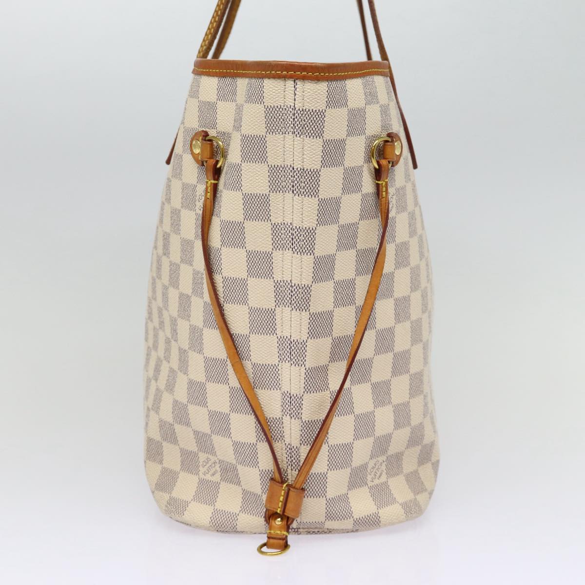 LOUIS VUITTON Damier Azur Neverfull MM Tote Bag LV Auth