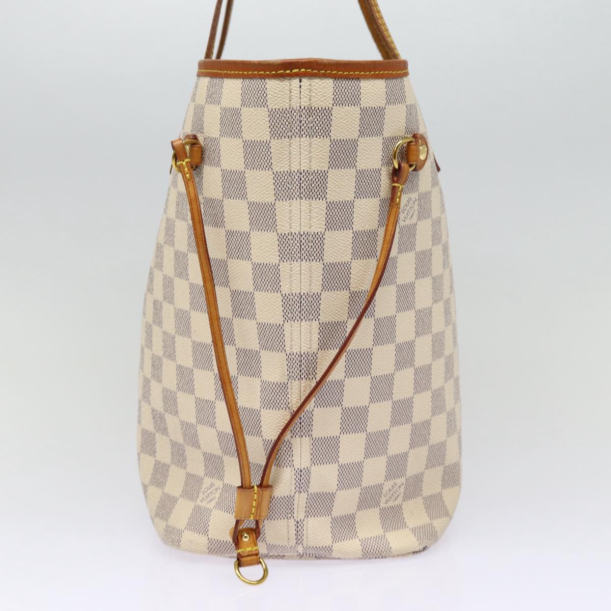 LOUIS VUITTON Damier Azur Neverfull MM Tote Bag LV Auth