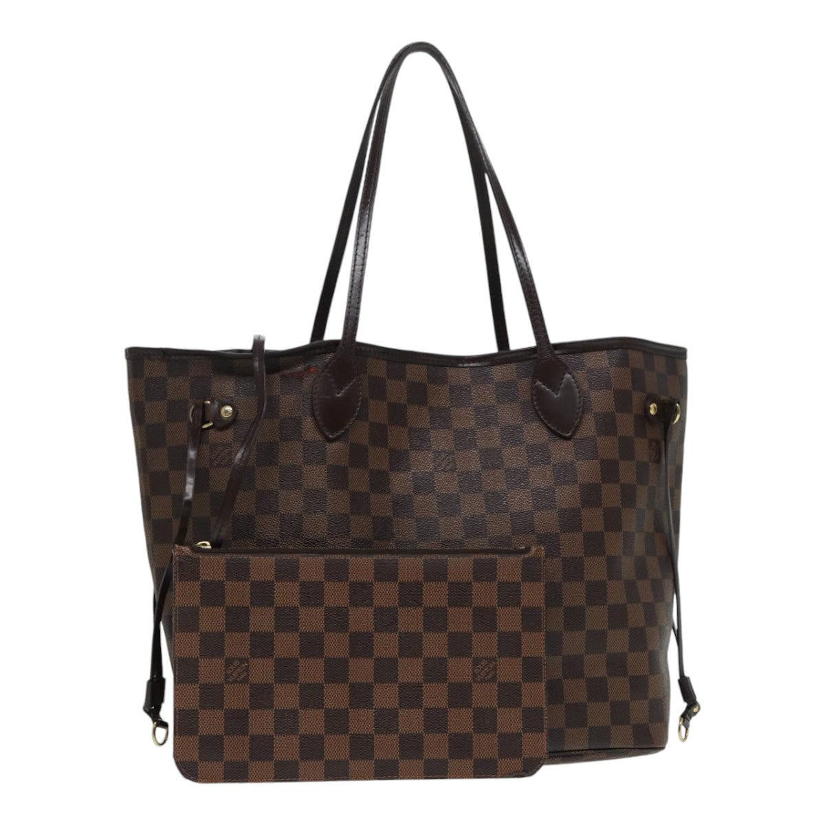 LOUIS VUITTON Damier Ebene Neverfull MM Tote Bag LV Auth