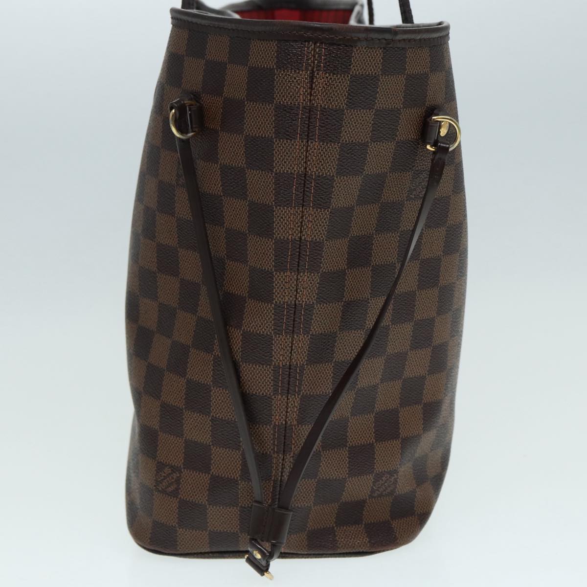 LOUIS VUITTON Damier Ebene Neverfull MM Tote Bag LV Auth