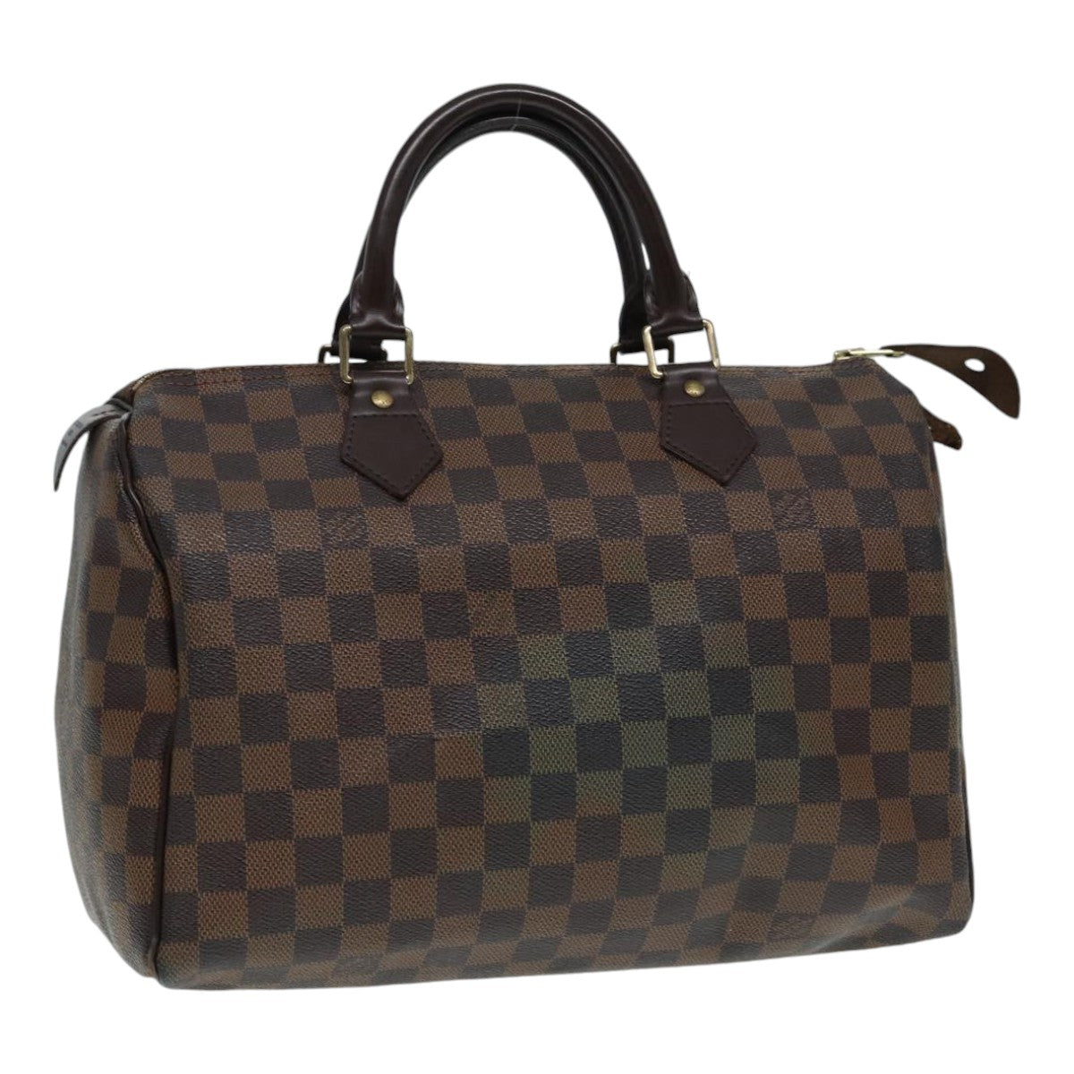 LOUIS VUITTON Damier Ebene Hand Bag LV Auth