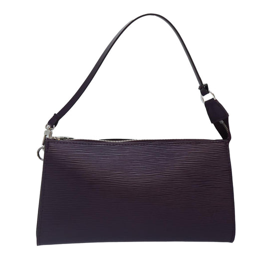 LOUIS VUITTON Epi Pochette Accessoires Pouch Purple Cassis M5298K LV Auth 87605A