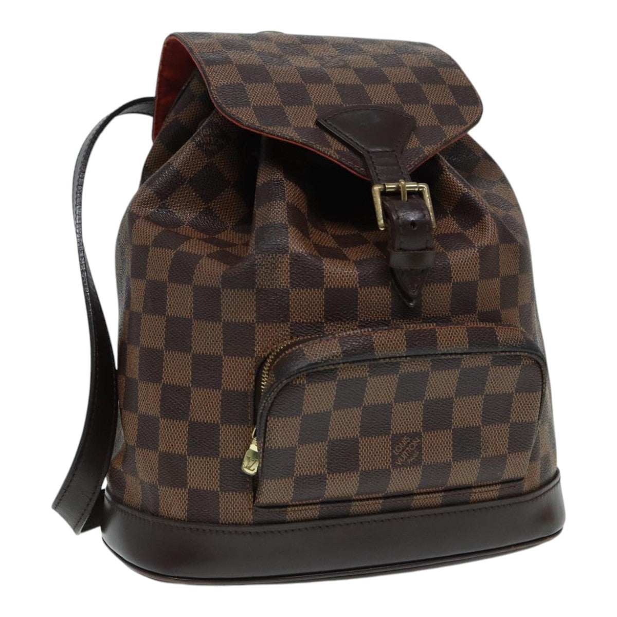 LOUIS VUITTON Damier Ebene Montsouris MM Backpack LV Auth