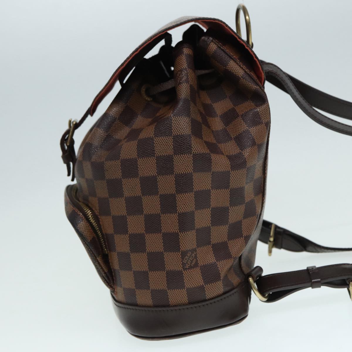 LOUIS VUITTON Damier Ebene Montsouris MM Backpack LV Auth