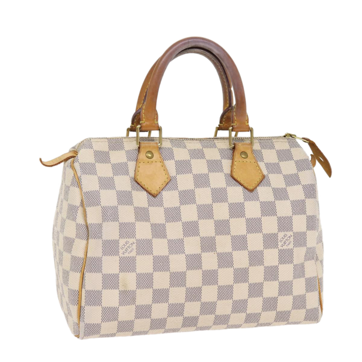 LOUIS VUITTON Damier Azur Hand Bag LV Auth