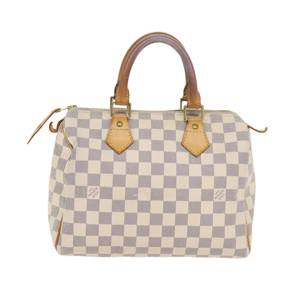 LOUIS VUITTON Damier Azur Hand Bag LV Auth
