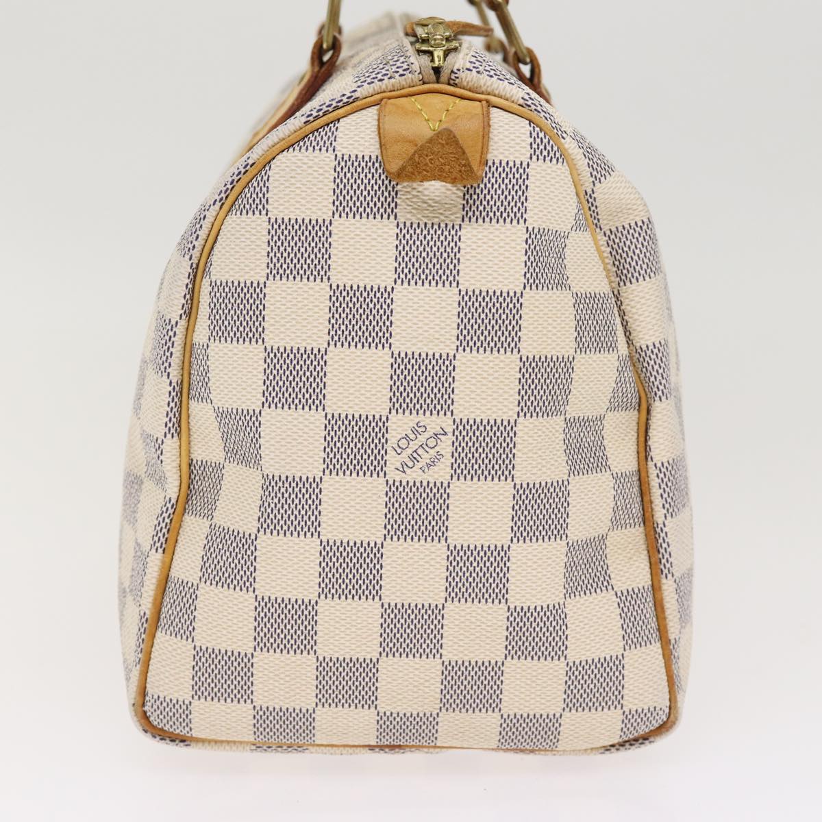 LOUIS VUITTON Damier Azur Hand Bag LV Auth