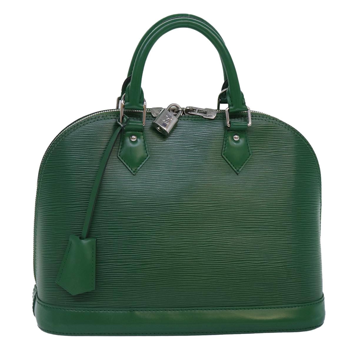 LOUIS VUITTON Epi Alma PM Hand Bag Green Cloak LV Auth