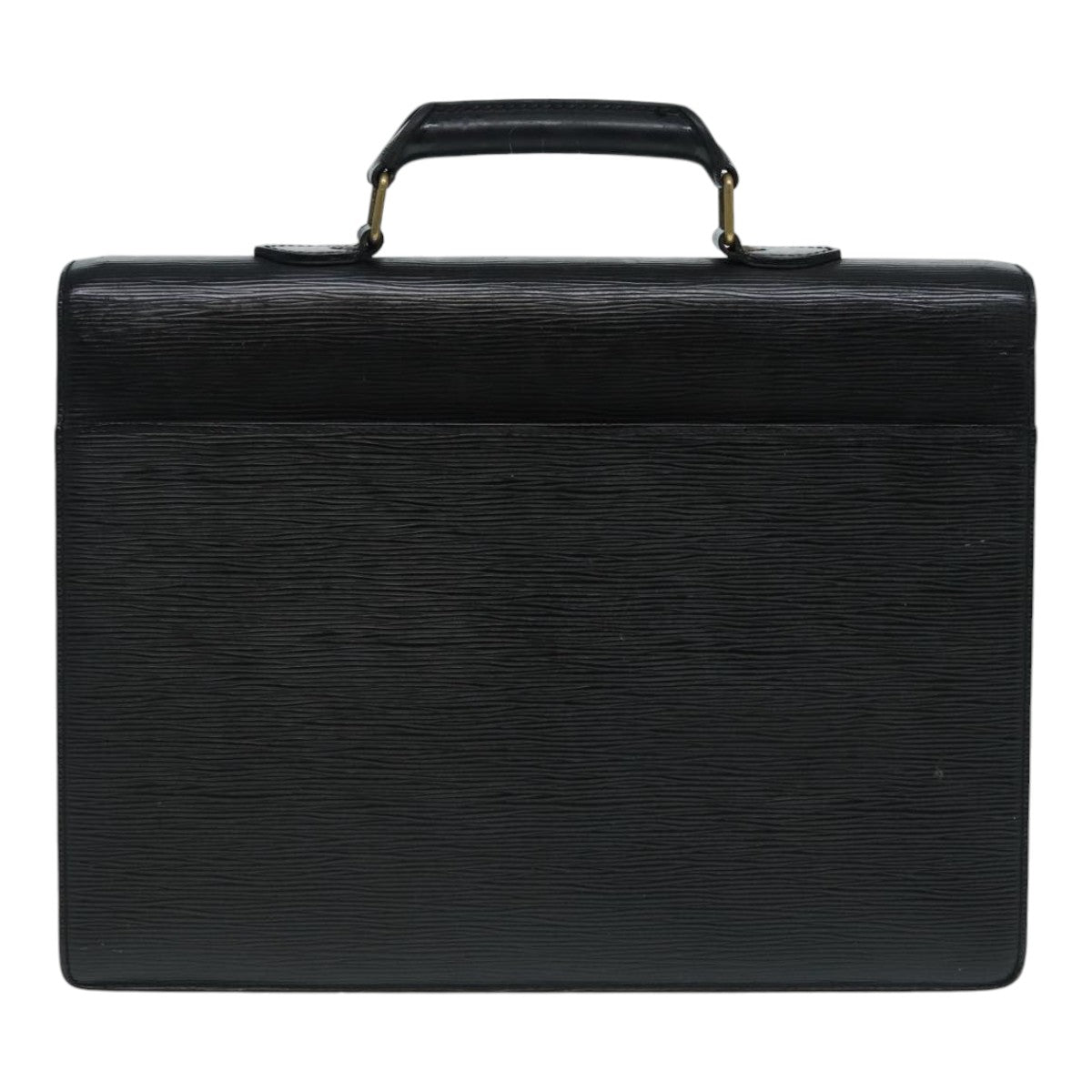 LOUIS VUITTON Epi Serviette Conseiller Briefcase Black LV Auth Handbag
