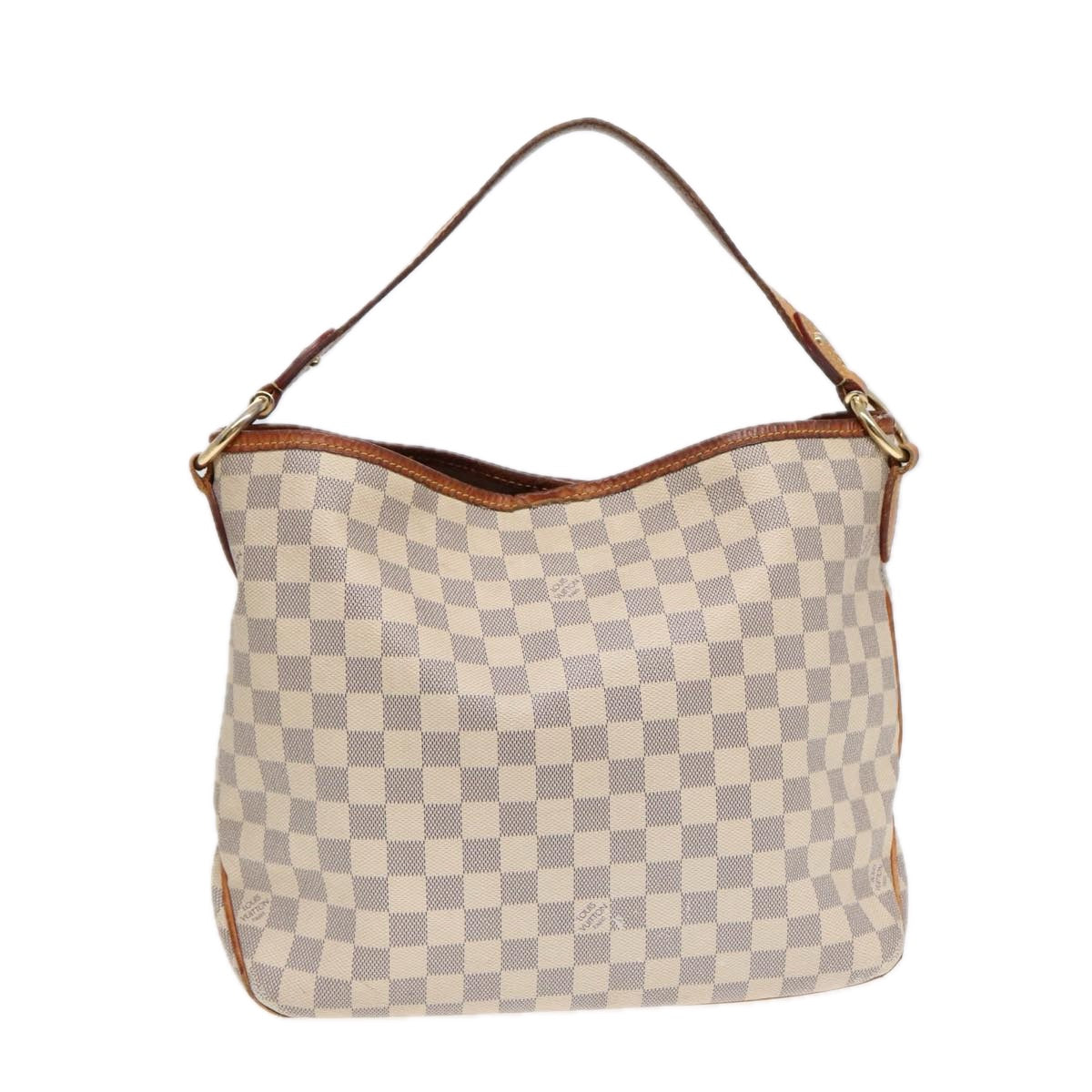 LOUIS VUITTON Damier Azur Delightful PM Shoulder Bag LV Auth