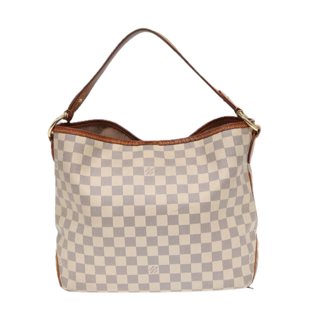 LOUIS VUITTON Damier Azur Delightful PM Shoulder Bag LV Auth