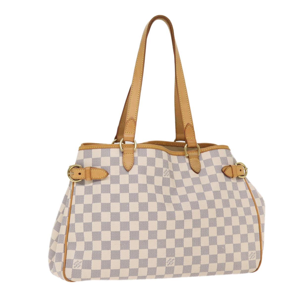 LOUIS VUITTON Damier Azur Batignolles Horizontal Tote Bag LV Auth