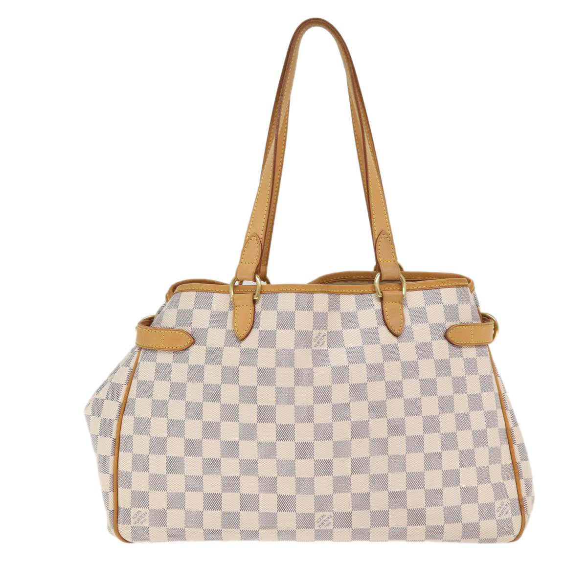 LOUIS VUITTON Damier Azur Batignolles Horizontal Tote Bag LV Auth