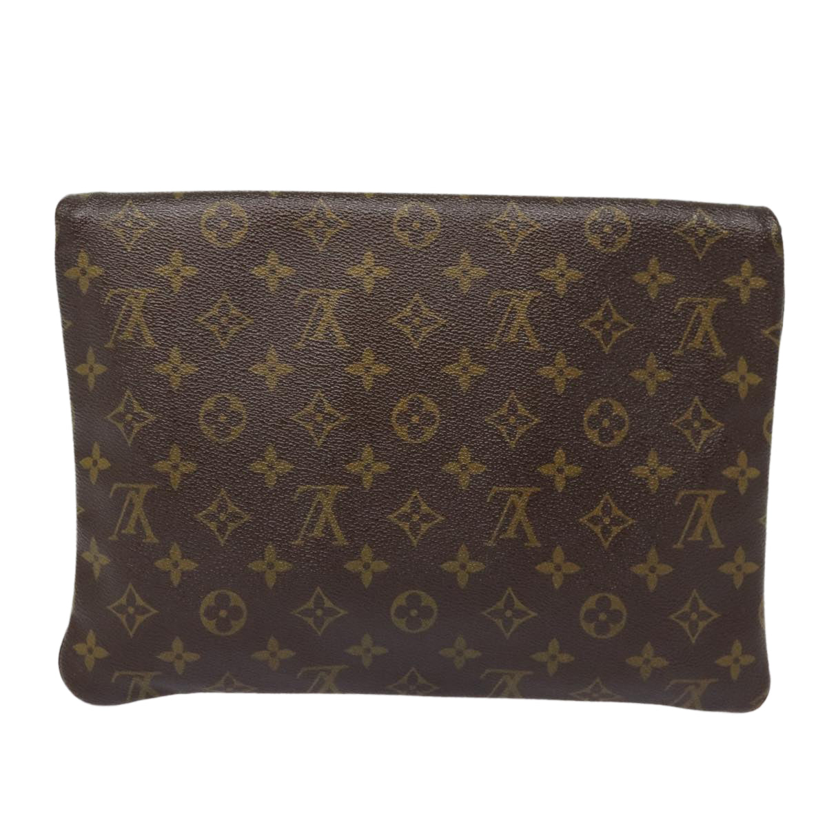 LOUIS VUITTON Monogram Pochette Priant Clutch Bag LV Auth