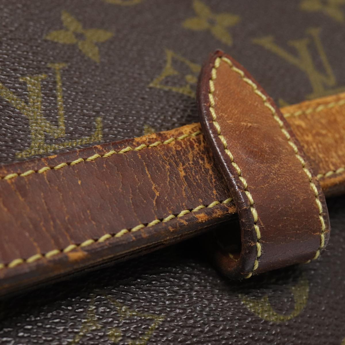 LOUIS VUITTON Monogram Pochette Priant Clutch Bag LV Auth