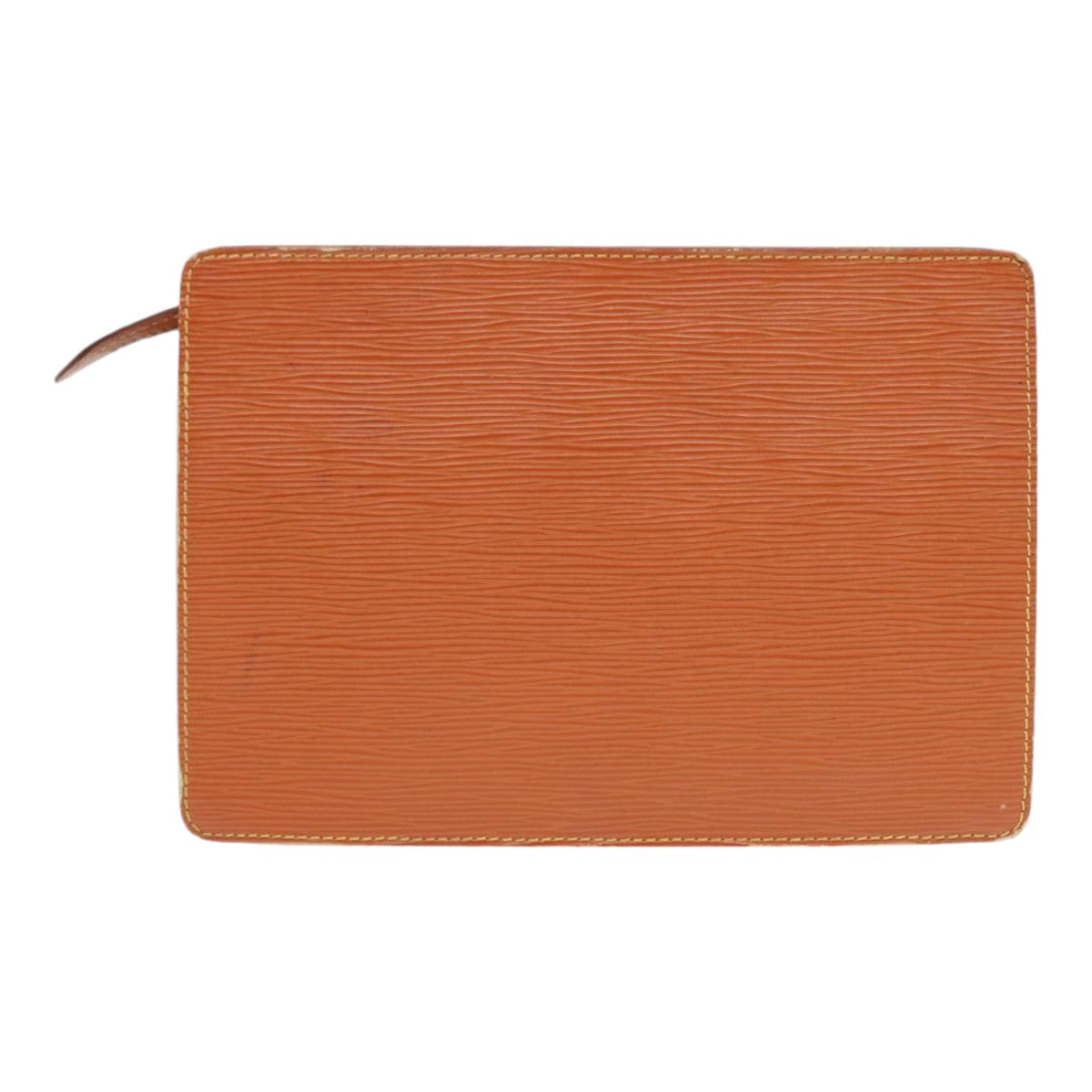 LOUIS VUITTON Epi Pochette Homme Clutch Bag Brown Zipangu Gold M52528 Auth 87959
