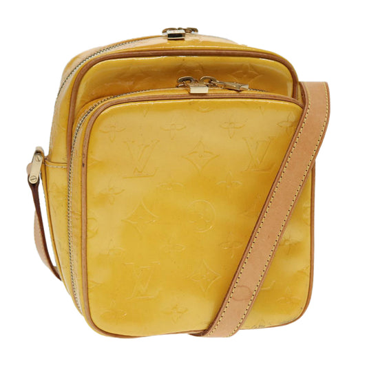 LOUIS VUITTON Monogram Vernis Wooster Shoulder Bag Yellow M91075 LV Auth 87996