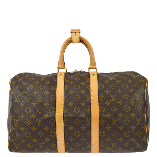 Louis Vuitton 2004 Monogram Keepall 45 Travel Duffle Handbag M41428