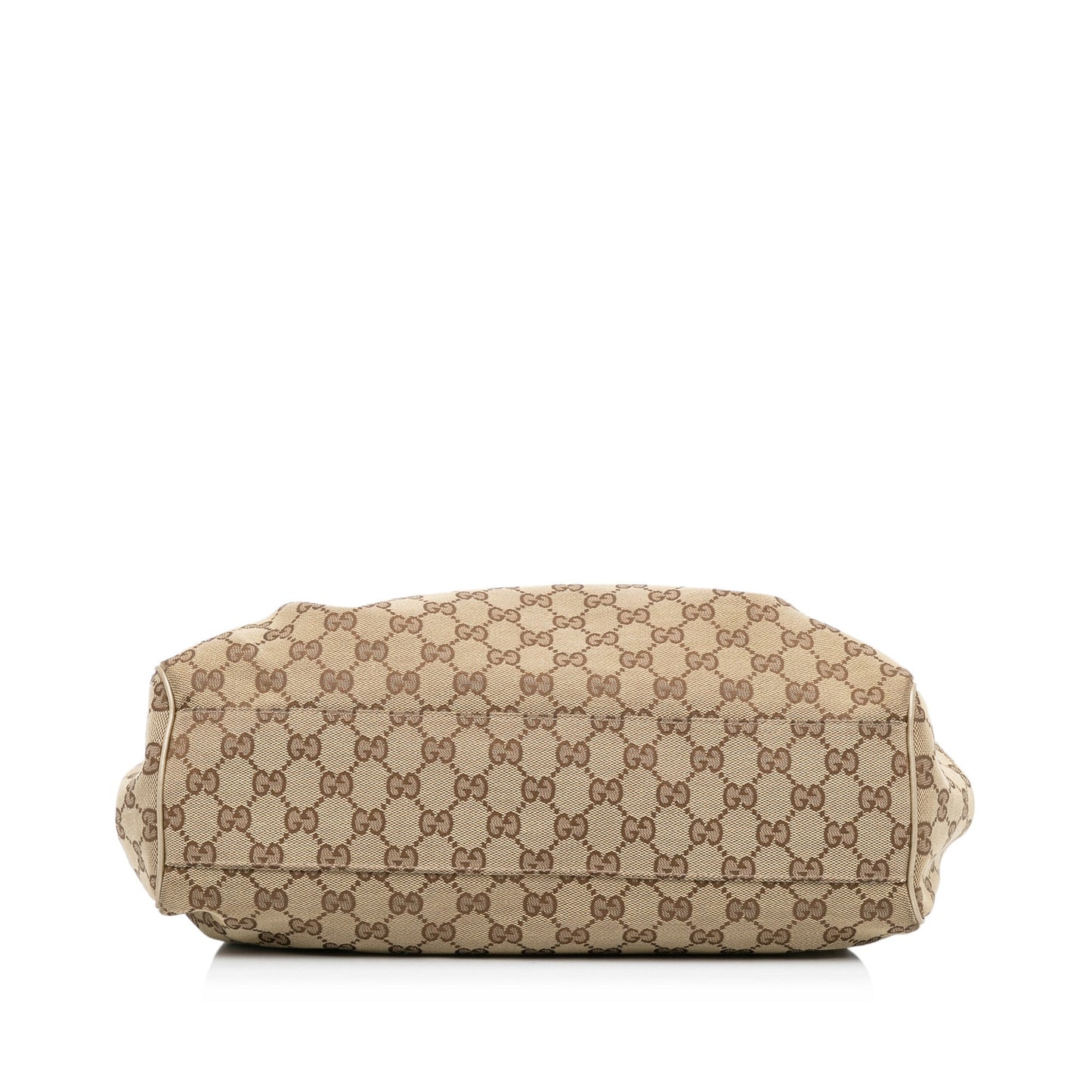 Gucci Sukey Brown Leather Canvas Tote Style 2