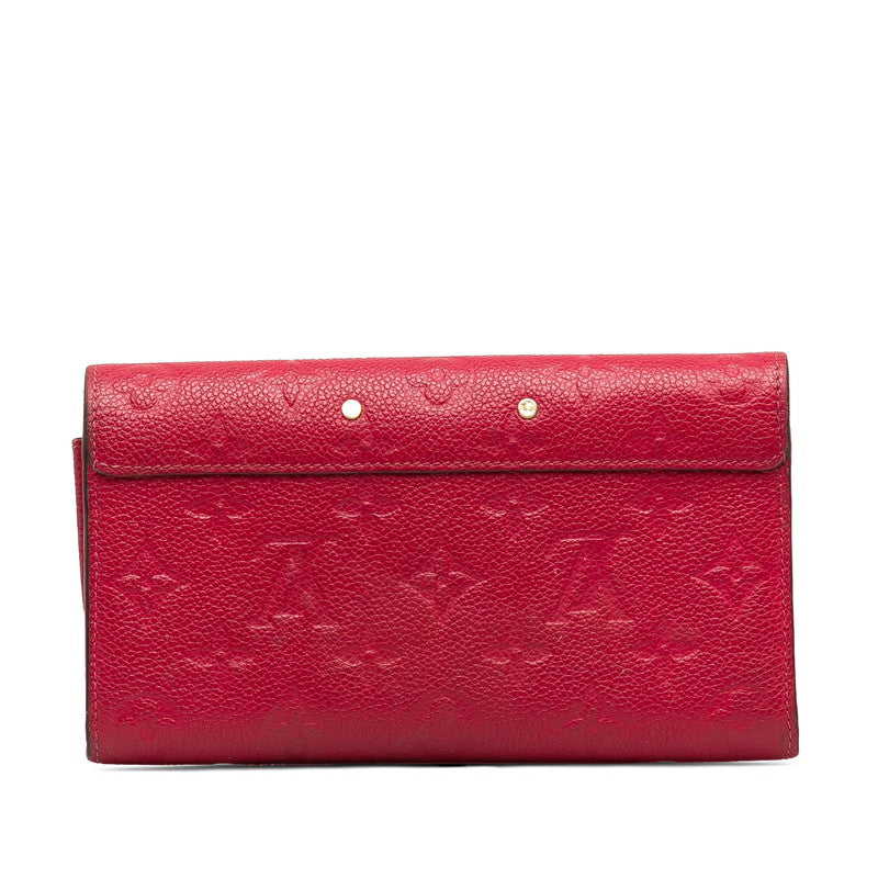 Louis vuitton Monograms M62459 Long Wallet Leather Fridge Pink