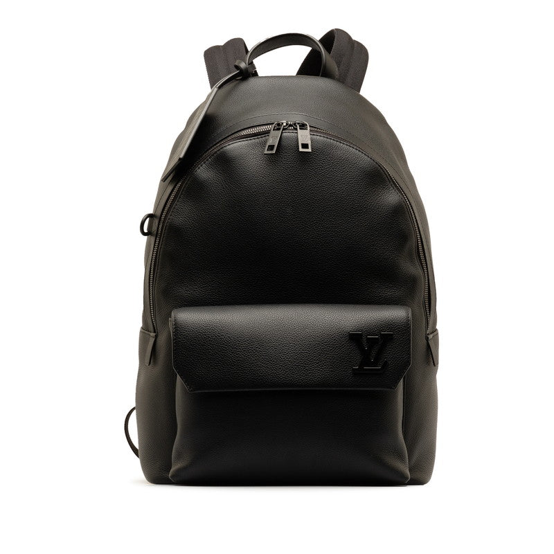 Louis Vuitton LV Logo Backpack M57079 Noir Black Leather Men Louis Vuitton