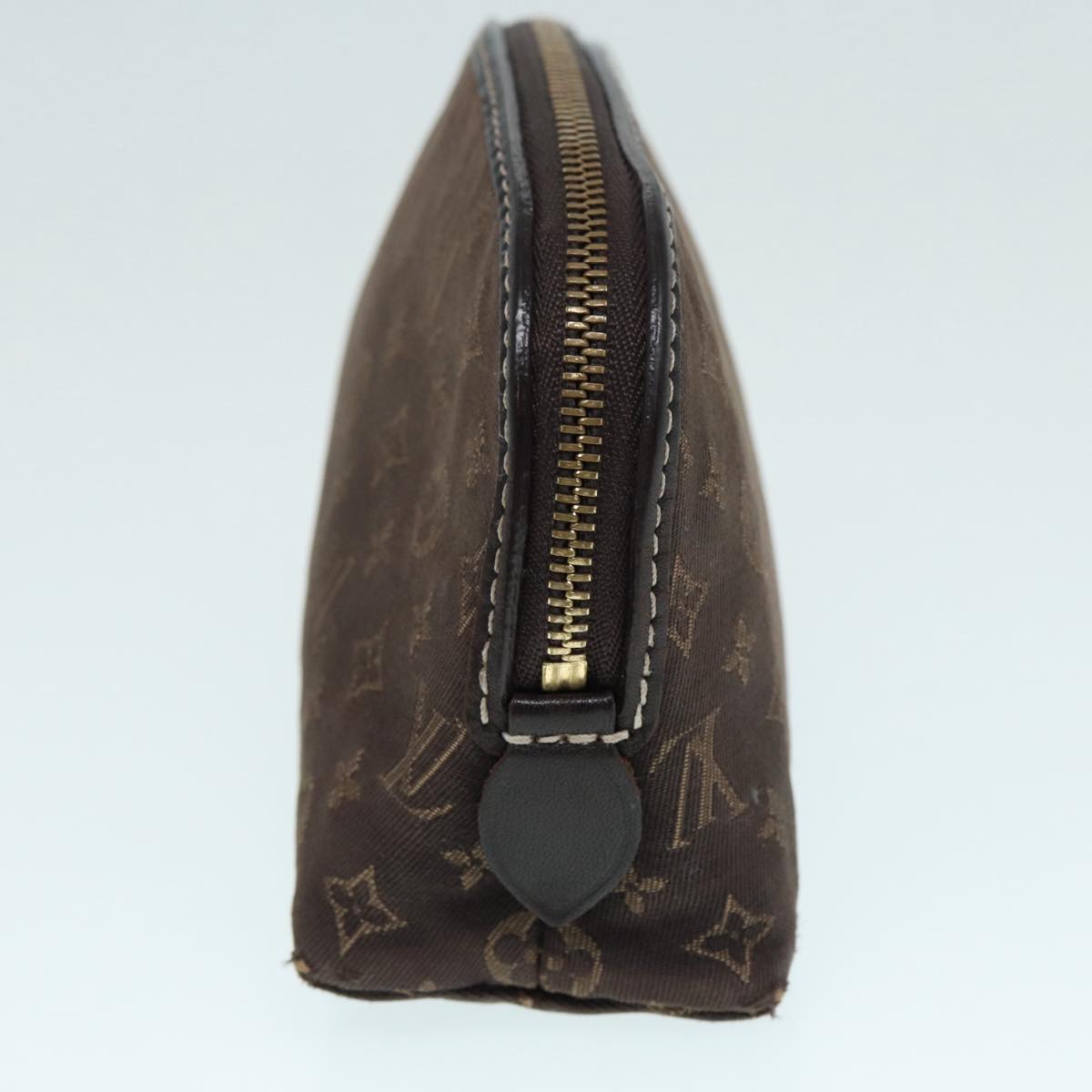 LOUIS VUITTON Monogram Idylle Pochette Cosmetic Pouch Brown M40375 LV Auth 88039