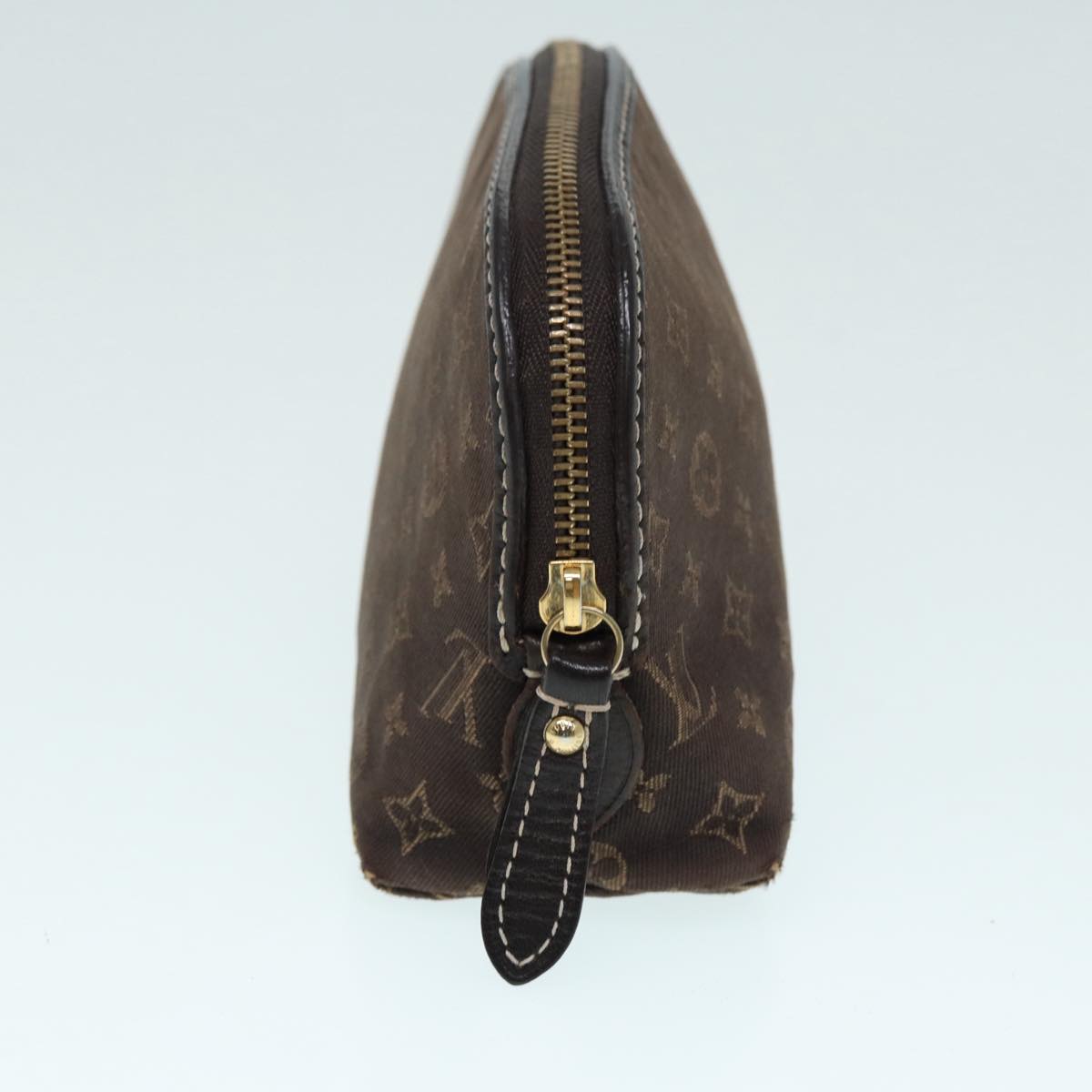 LOUIS VUITTON Monogram Idylle Pochette Cosmetic Pouch Brown M40375 LV Auth 88039