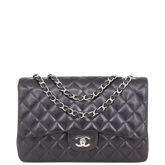 Chanel Classic Single Flap Jumbo | Lambskin Silver Hardware