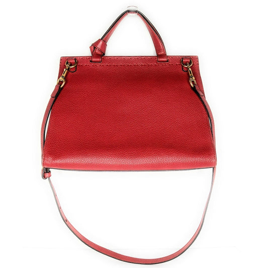 Gucci Leather Canvas Shoulder Bag