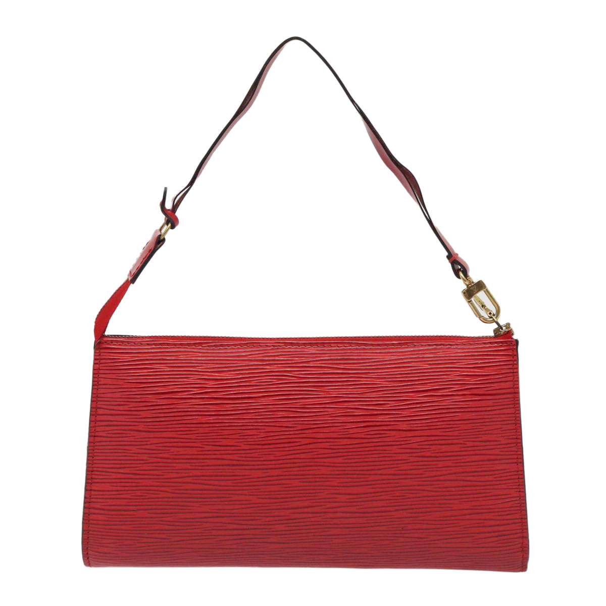 LOUIS VUITTON Epi Pochette Accessoires Accessory Pouch Red M52987 LV Auth 88309