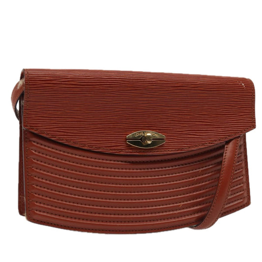 LOUIS VUITTON Epi Prebourg Shoulder Bag Brown M52563 LV Auth 88745