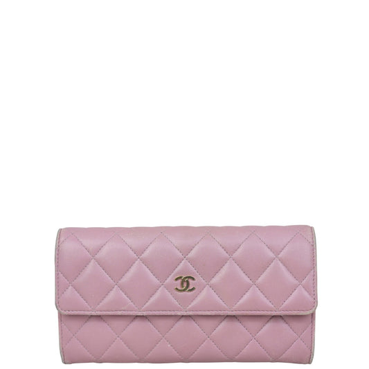 Chanel Classic Flap Long Wallet | Lavender
