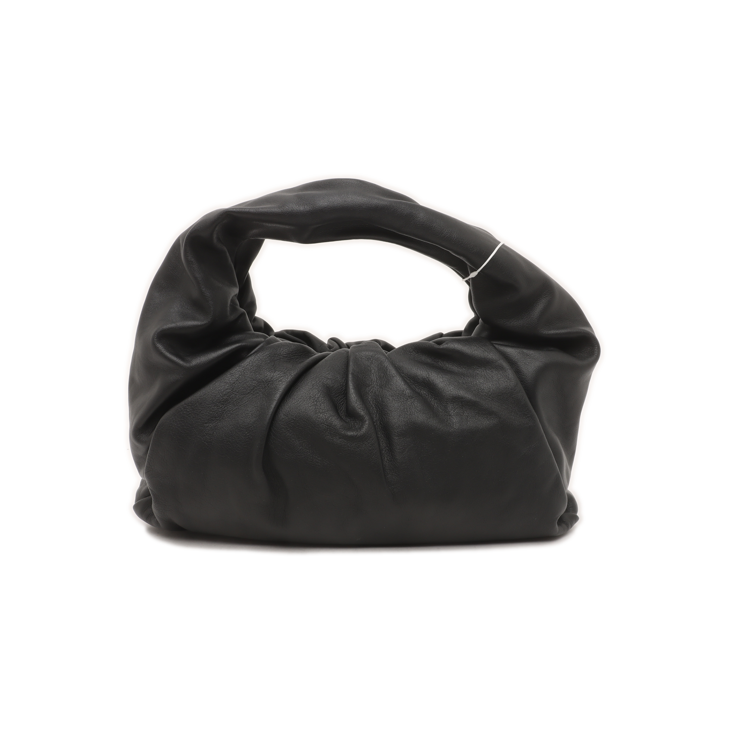 Bottega Veneta Pouch With Handle Large Black Calfskin Leather