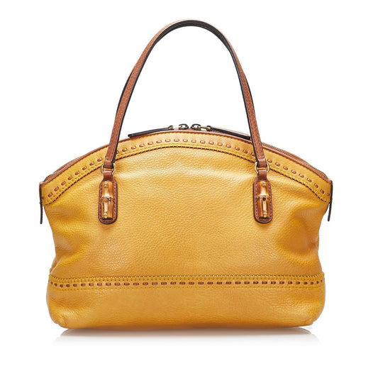 Gucci Leather Top Handle Handbag