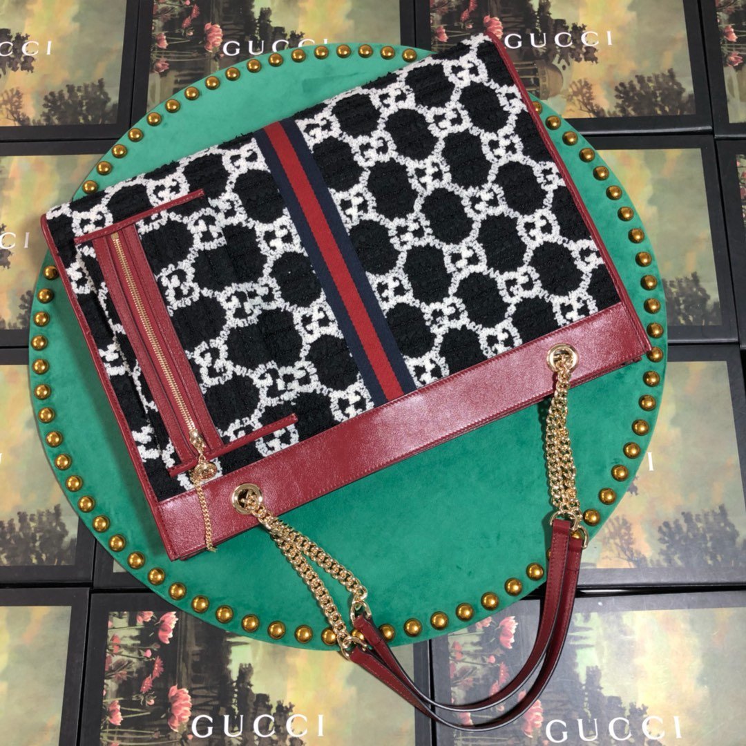 Gucci Tweed Wool Handbag Style 2