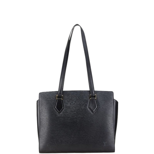 Louis Vuitton Noir Leather Shoulder Bag