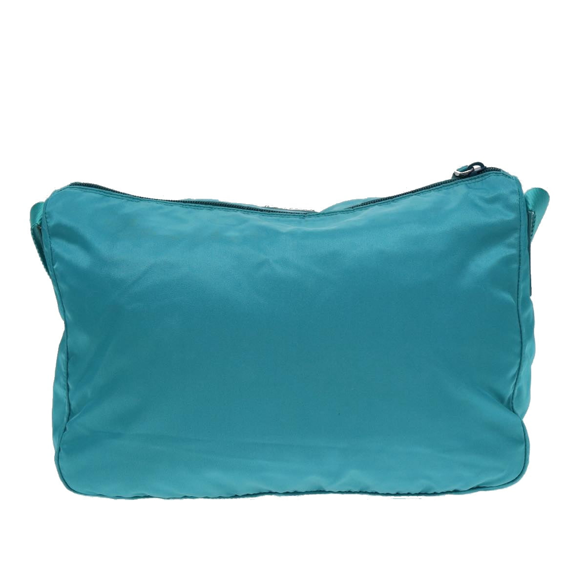 PRADA Shoulder Bag Nylon Turquoise Blue Auth