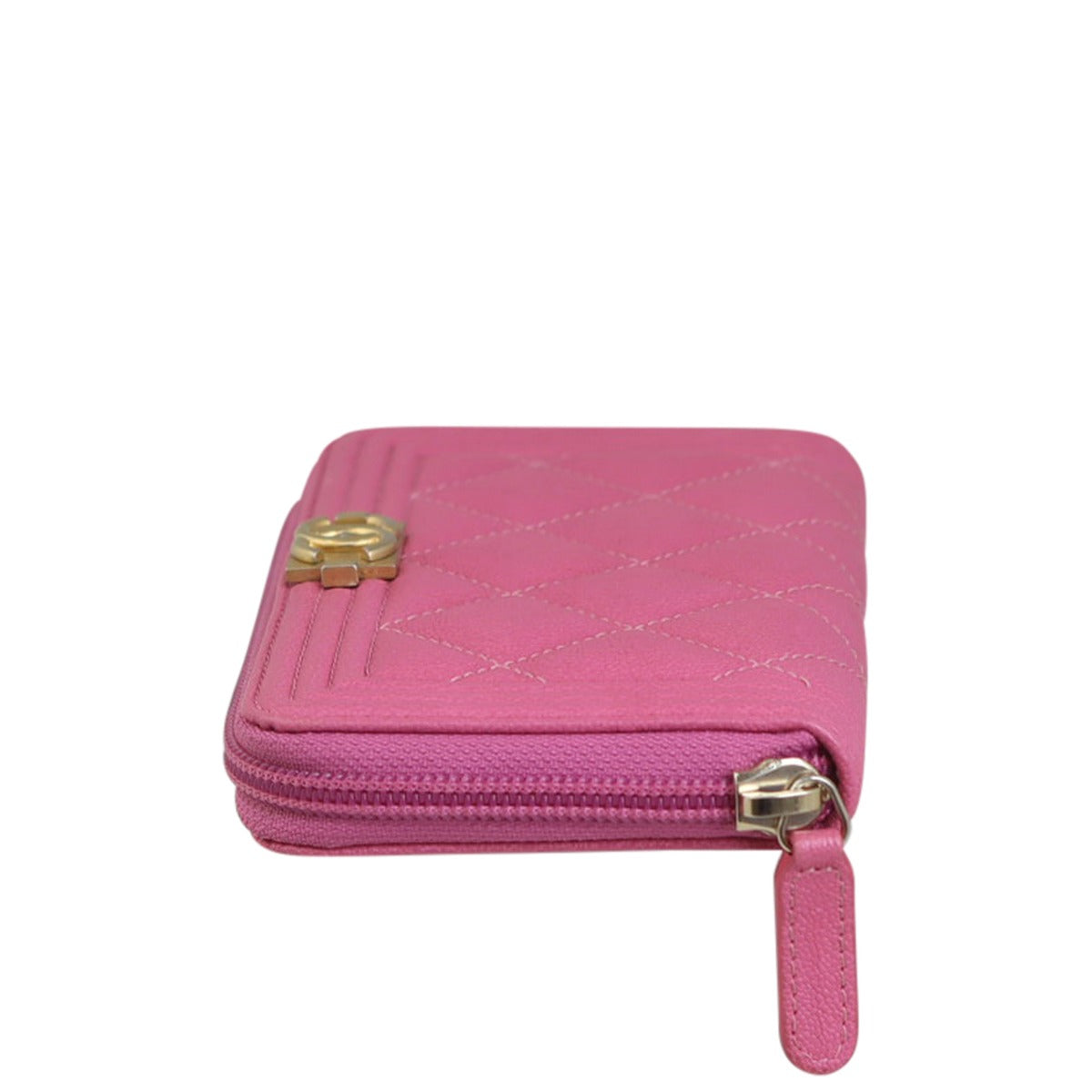 Chanel Boy Zip Around Wallet
